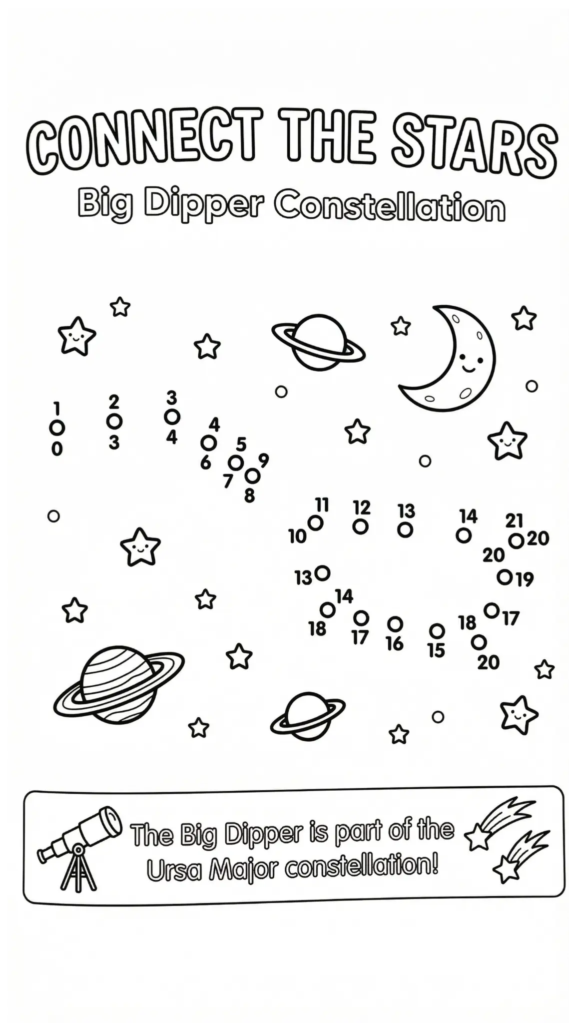 Big Dipper Connect the Dots